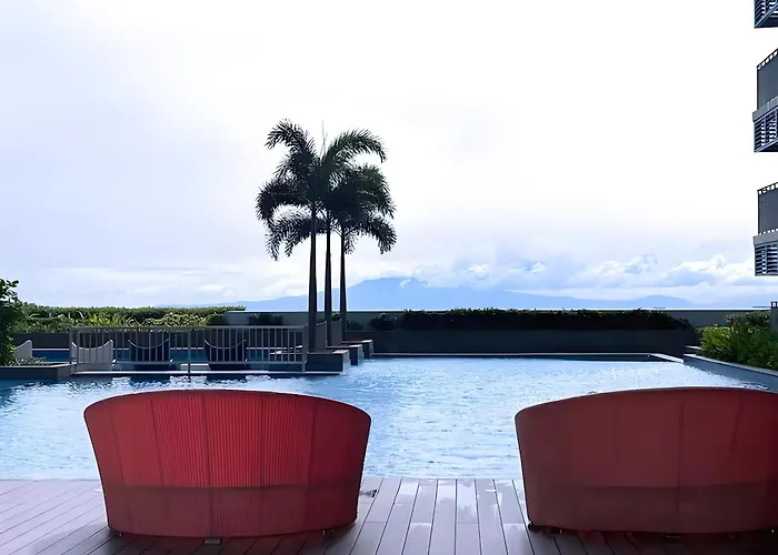 Apartment 120sqm 3bedrooms With Balcony Facing Infinity Pool Bay Sunset, Near Airports, Okada, Solaire, Moa With Free Parking