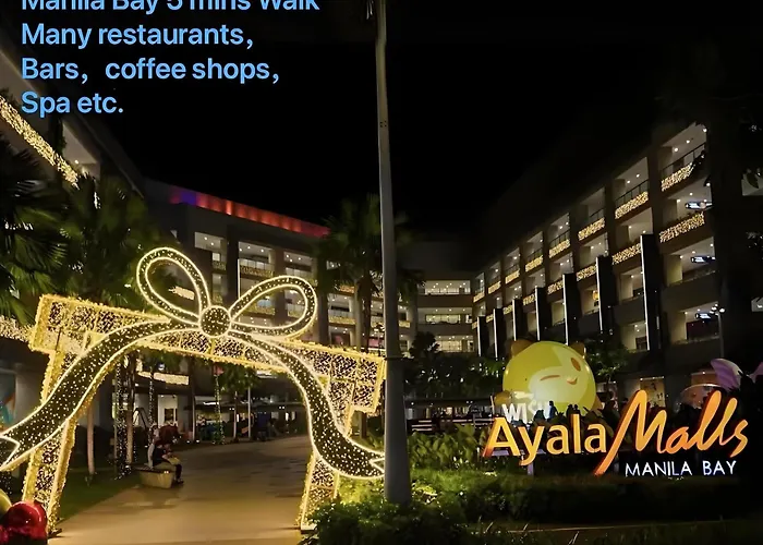 Apartment 120sqm 3bedrooms With Balcony Facing Infinity Pool Bay Sunset, Near Airports, Okada, Solaire, Moa With Free Parking